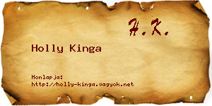 Holly Kinga névjegykártya